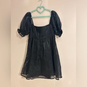 Black baby doll dress